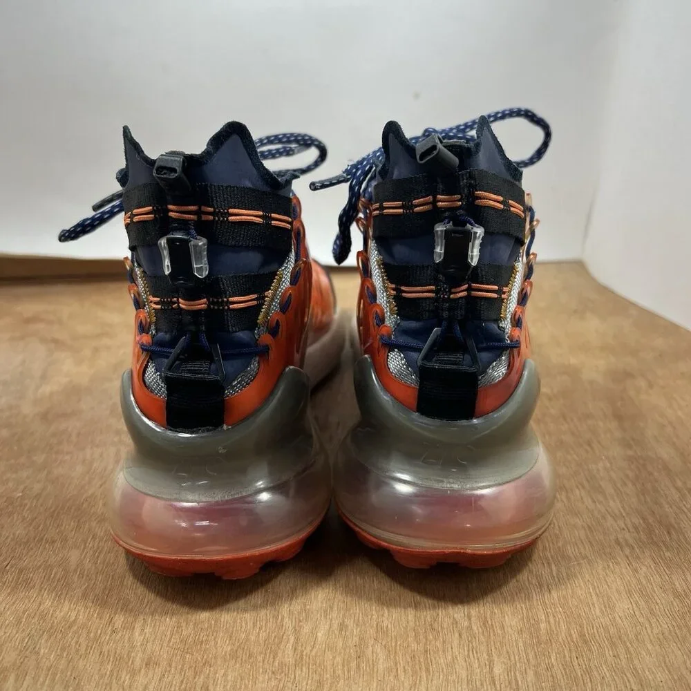 Nike Air Max 270 ISPA Men Size 7.5 Blue Void/Terra Orange BQ1918 400